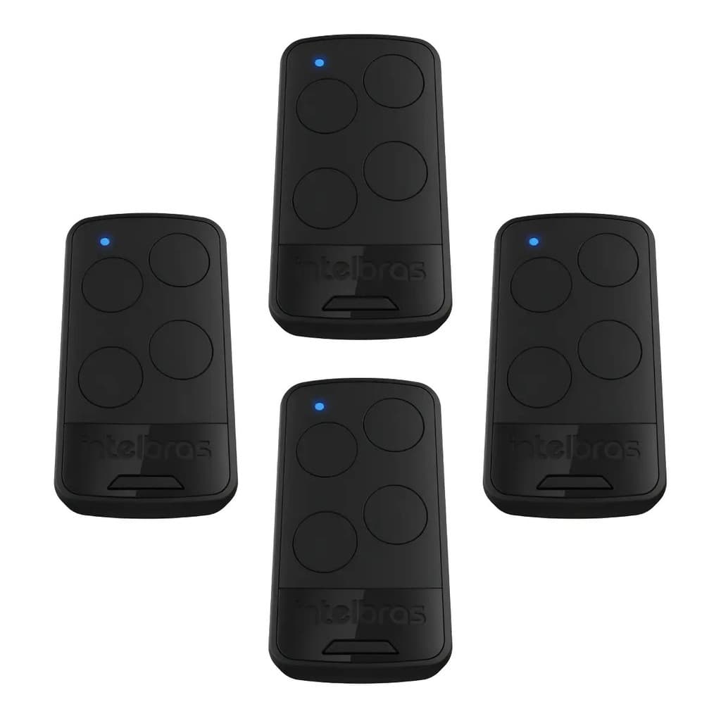 Kit 4 Controle Longo Alcance Para Automatizadores Intelbras
