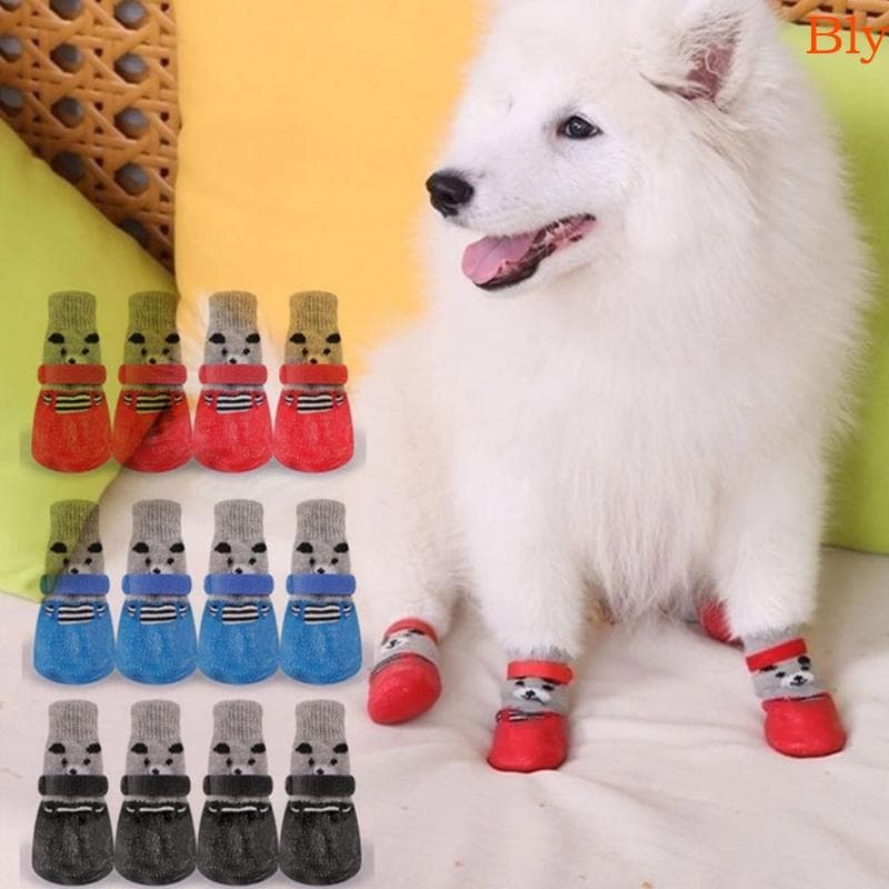 Bly Pet Sapatos Ao Ar Livre Meias Para Cães De Estimação À Prova Dwaterproof Água Antiderrapantes Anti-Sujo Animais