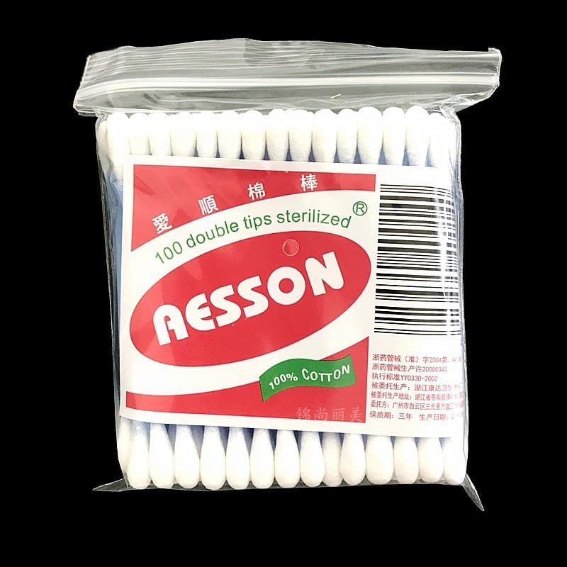 Cotonetes de algodão de papel de beleza Removedor de maquiagem Cotonetes de guardanapo sanitário Escolha de orelha 90 sa