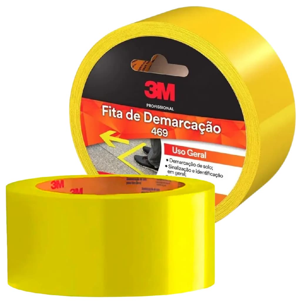 Fita Para Demarcação Amarela 50mm X 30m 3M