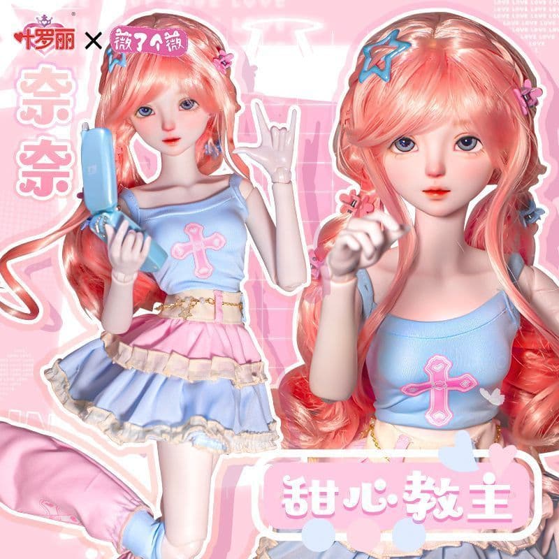 Genuíno bjd Ye Luoli boneca mudança maquiagem boneca 3 pontos 60cm boneca menina brinquedo boneca vestir-se boneca modif