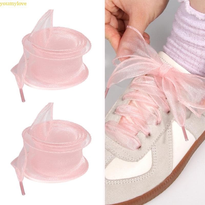 youmylove Cadarços Organza Planos Largos E Elegantes Para Sapatos Sociais Casuais, Adereços Sessão Fotos