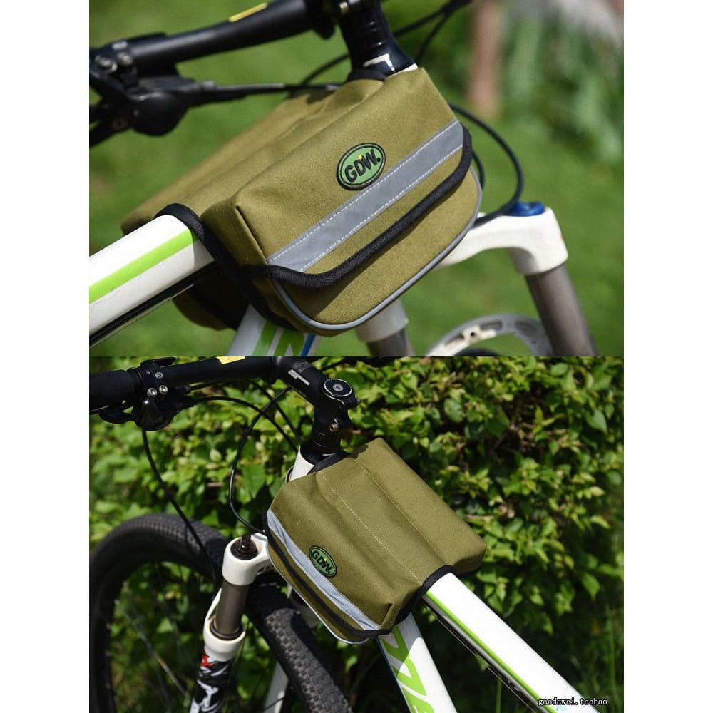 Gaodawei Bolsa para bicicleta Bolsa frontal para Mountain bike Bolsa para tubo superior à prova de chuva Bolsa para feix