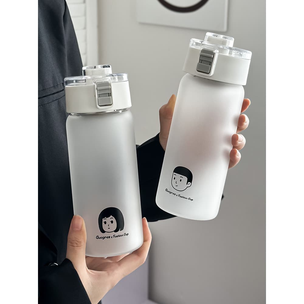 Copo de vidro de alto valor feminino com tampa filtro portátil copo de água escritório xícara de café masculino chá sepa