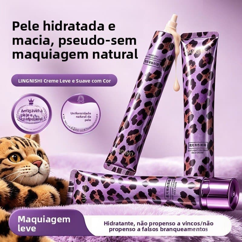 Bonito agradável macio colorido creme Natural Nude maquiagem Base de serviço claro maquiagem Primer segurar maquiagem nã