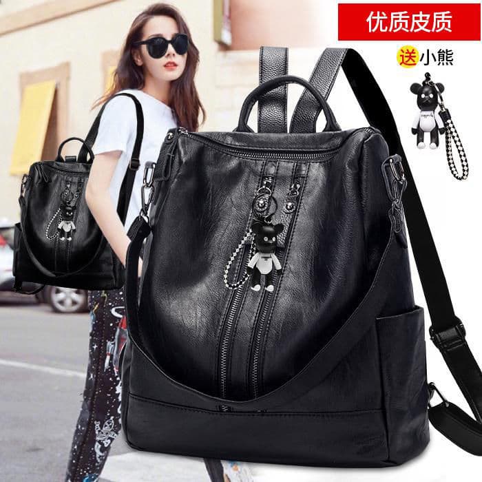 Versão coreana mochila de couro macio feminino 2026 novo estilo saco moda feminina All-Match mochila feminina saco de es