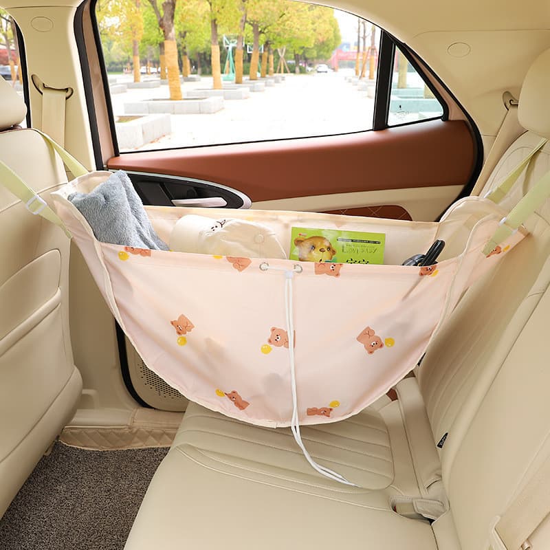 Carro multifuncional saco de armazenamento banco traseiro volta pendurado saco bonito rede de armazenamento de carro bol