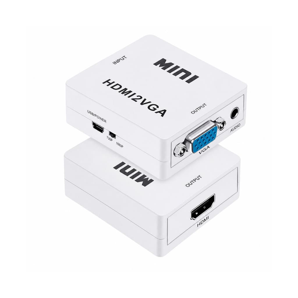 Mini Conversor de Vídeo HDMI para VGA Kap-V095 Wassay