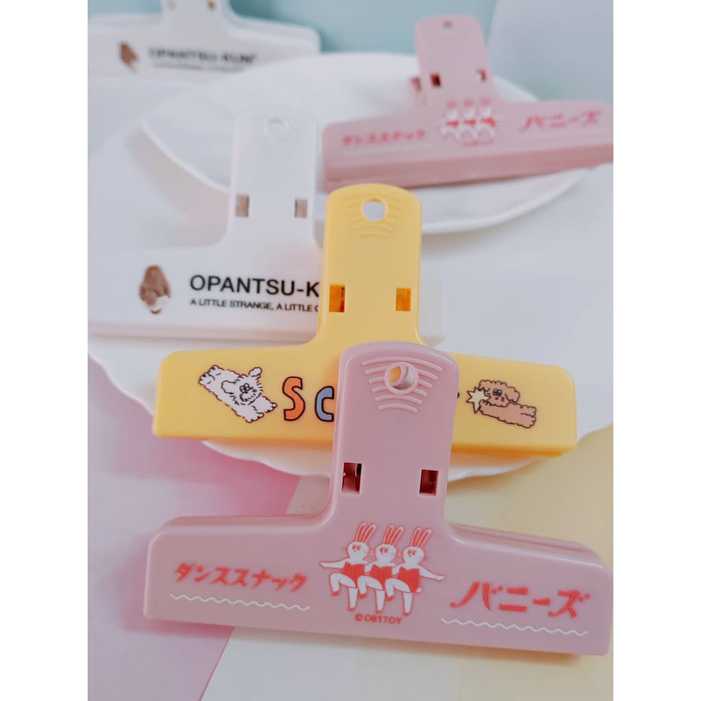Pedido diário OB1TOY/OPANTSU-KUN/cooty studio Storage Clip Snack Bag Clipe de vedação