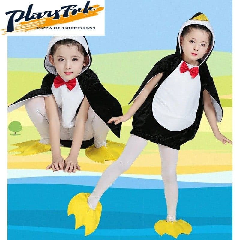 Crianças pequeno pinguim Animal dança traje dia 1 jardim de infância masculino feminino bebê dos desenhos animados Role-