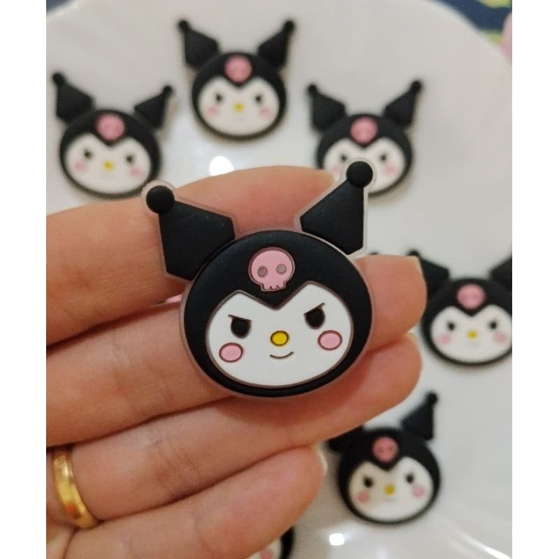 Aplique Emborrachado  Kuromi Cabeça 10 unidades