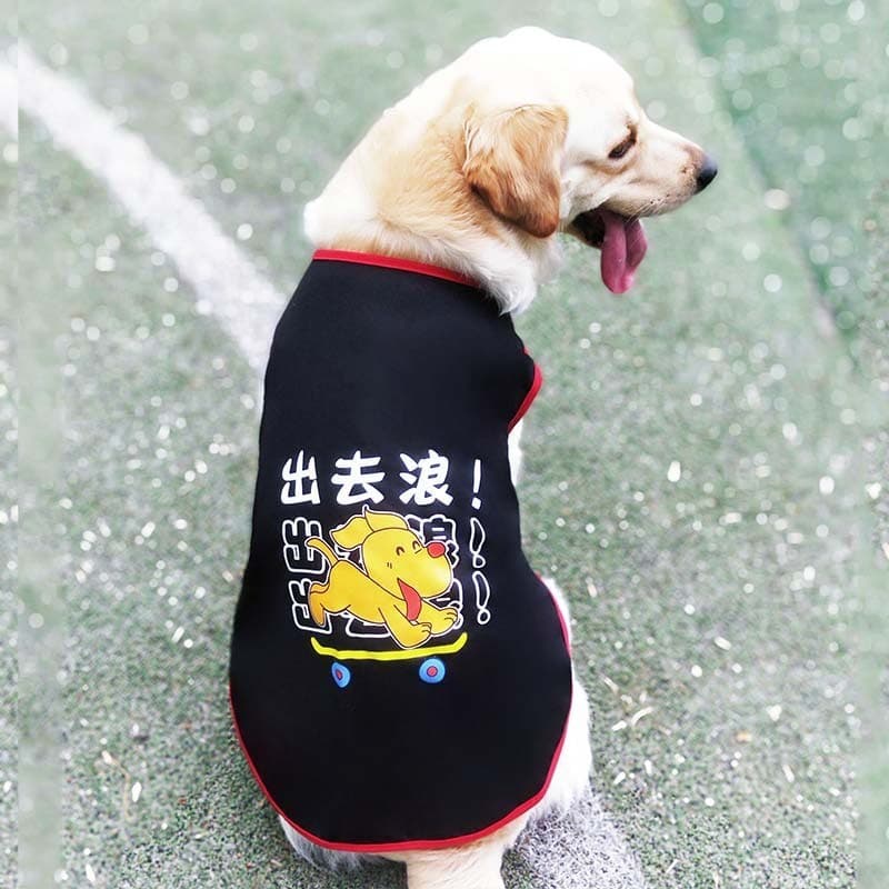 Roupas para animais de estimação de verão roupas para cães grandes Golden Retriever Labra pastor poligonal Satsuma médio