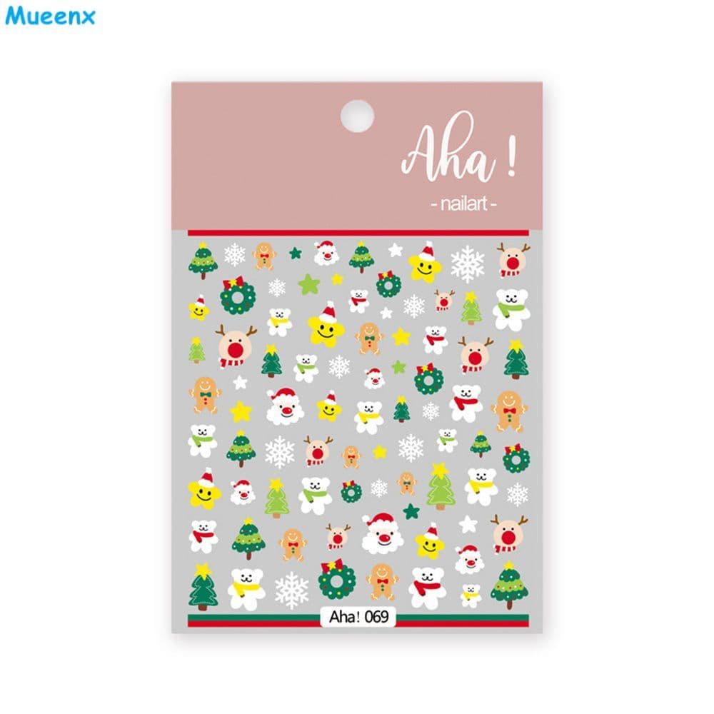 Adesivos decorativos para unhas, acessórios para unhas, adesivos para nail art, decoração de unhas festiva,