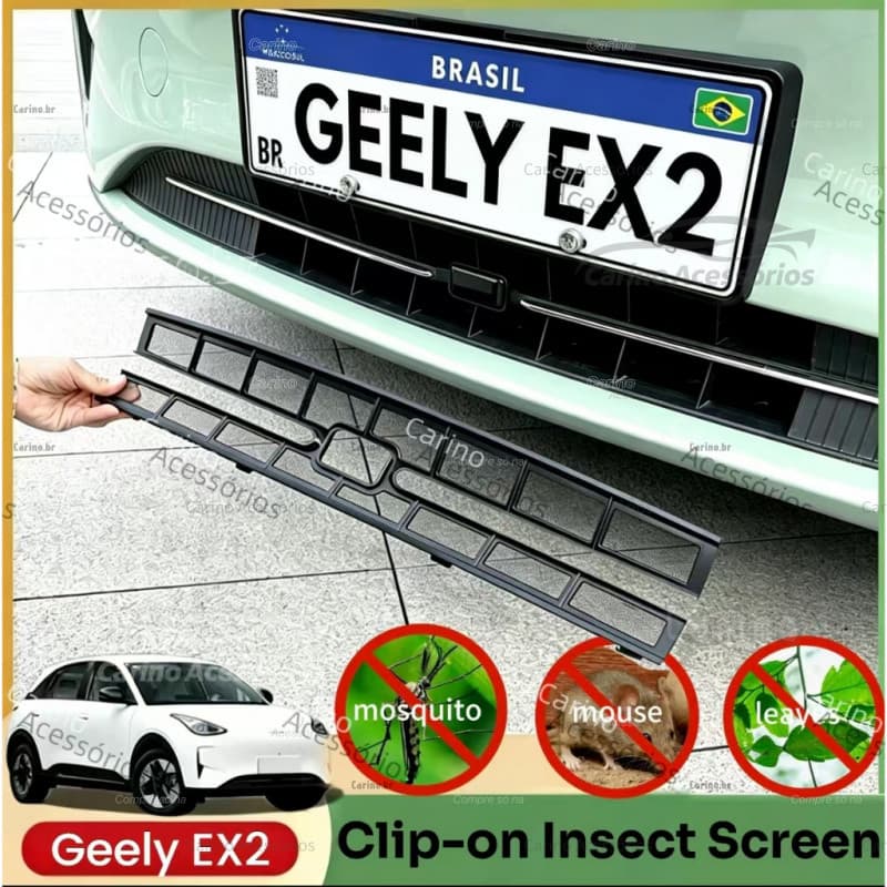 Rede de proteção especial para radiador Geely EX2, rede anti-insetos para grade frontal, FXVR protege os componentes do