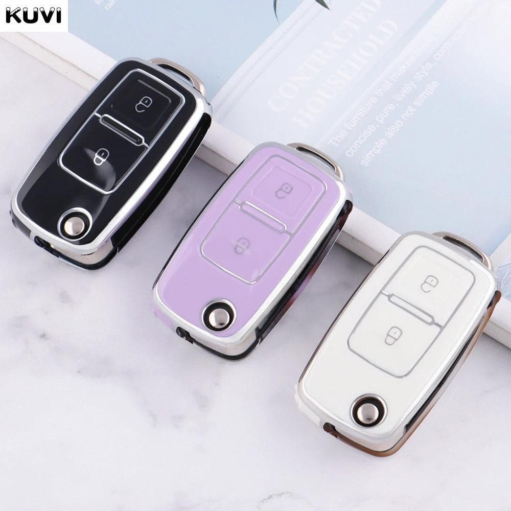 Capa para Chave para VW Volkswagen Polo Golf 4 5 6 MK4 Bora Jetta Altea Alhambra Passat B5 B6 Acessórios dong