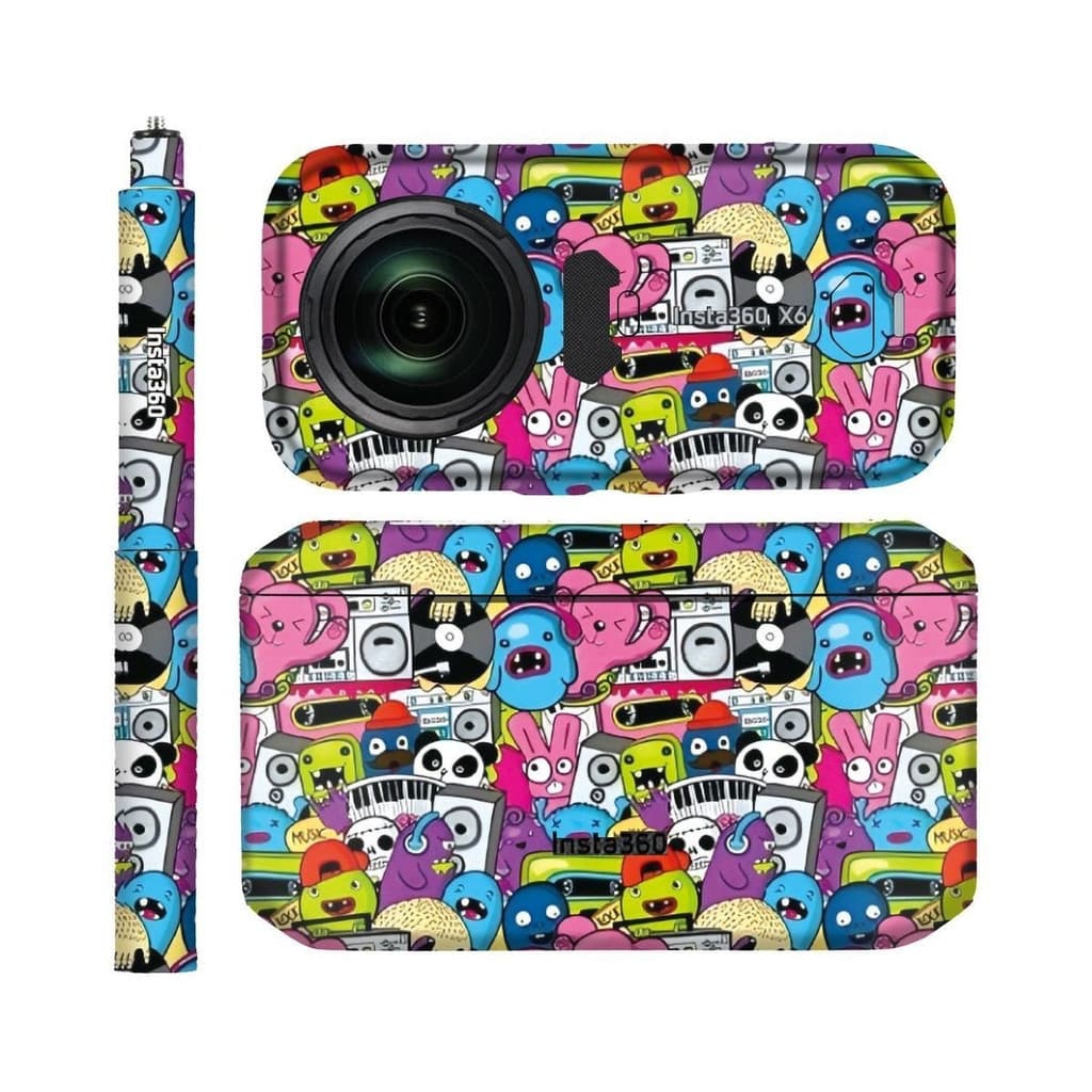 Adequado para Shadowstone insta360X6 câmera adesivo filme carga rápida mordomo Selfie vara conjunto filme acessórios cas