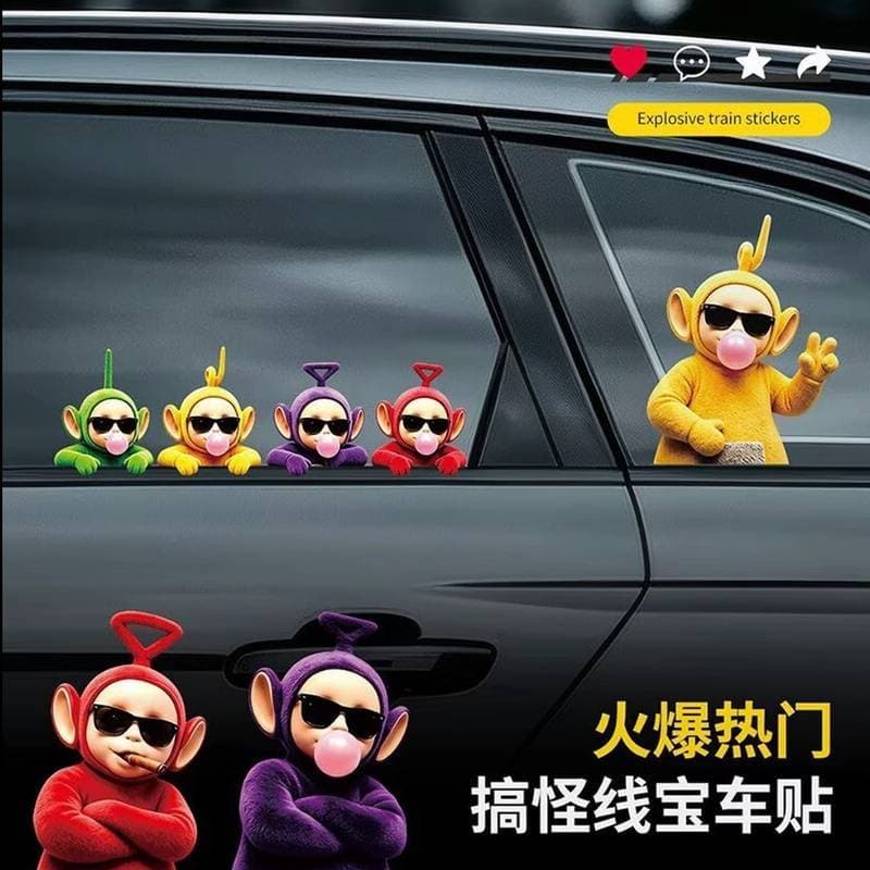 Bonito Teletubbies dos desenhos animados adesivos de carro adesivos criativo janela corpo à prova dwaterproof água Scrat
