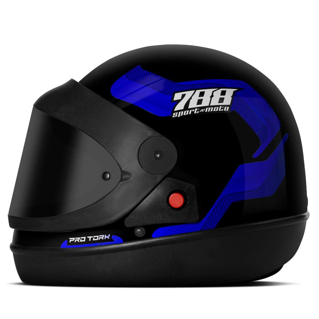 Capacete Fechado Pro Tork Sport Moto 788 sport moto Automatico Masculino Feminino Tam 56 58 60