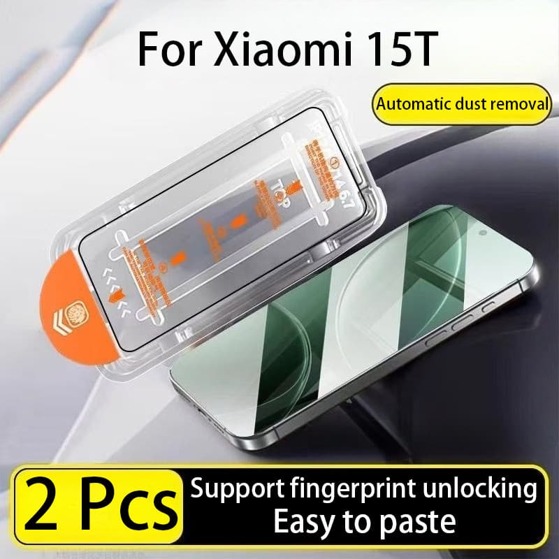 2 Pcs Película Para Xiaomi 15T HD Protetor De Tela De Vidro Temperado 14T Pro 5G Adequado Iniciantes