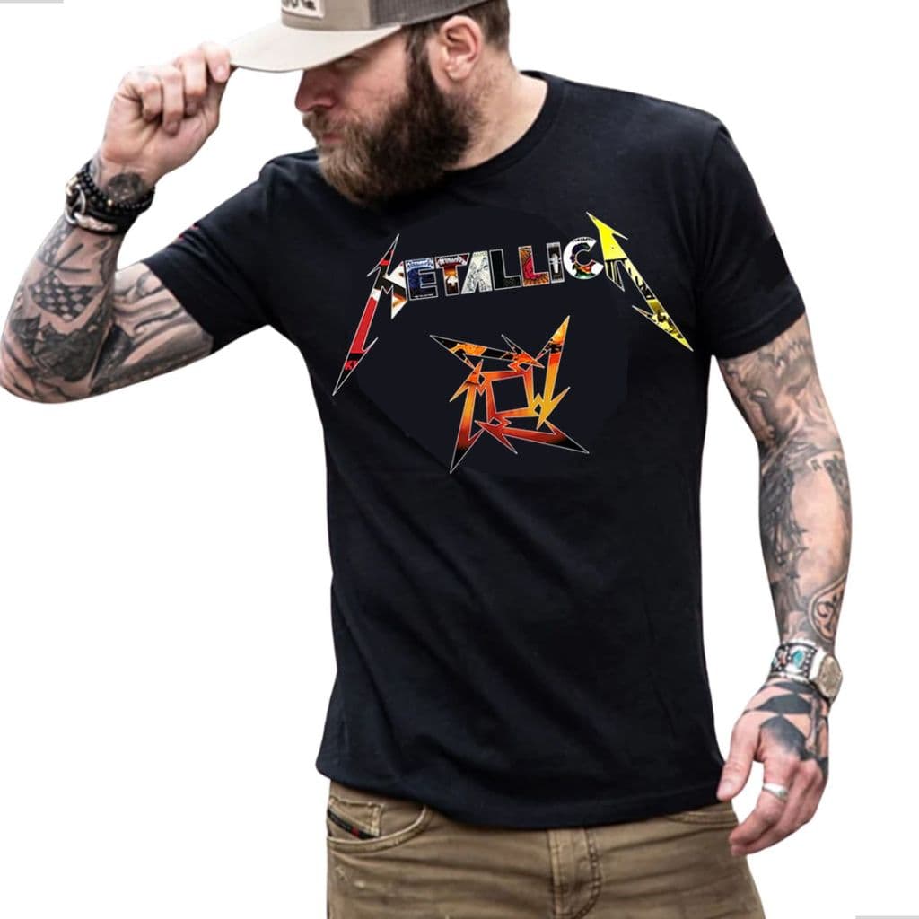 Camiseta Metallica For All Albuns Master Justice Black Kill