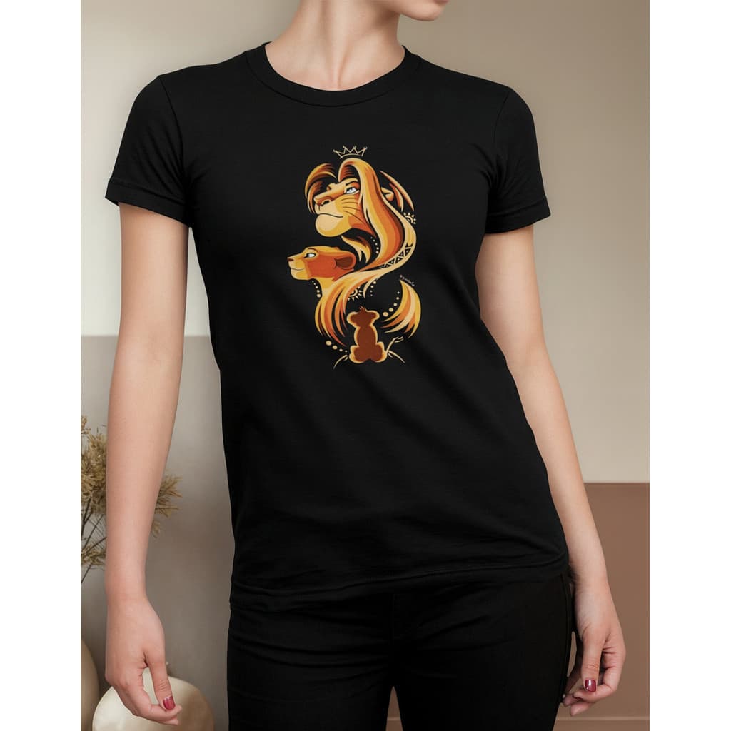 Camiseta T-shirts Unissex Rei Leão Simba Camisa Algodão Moda