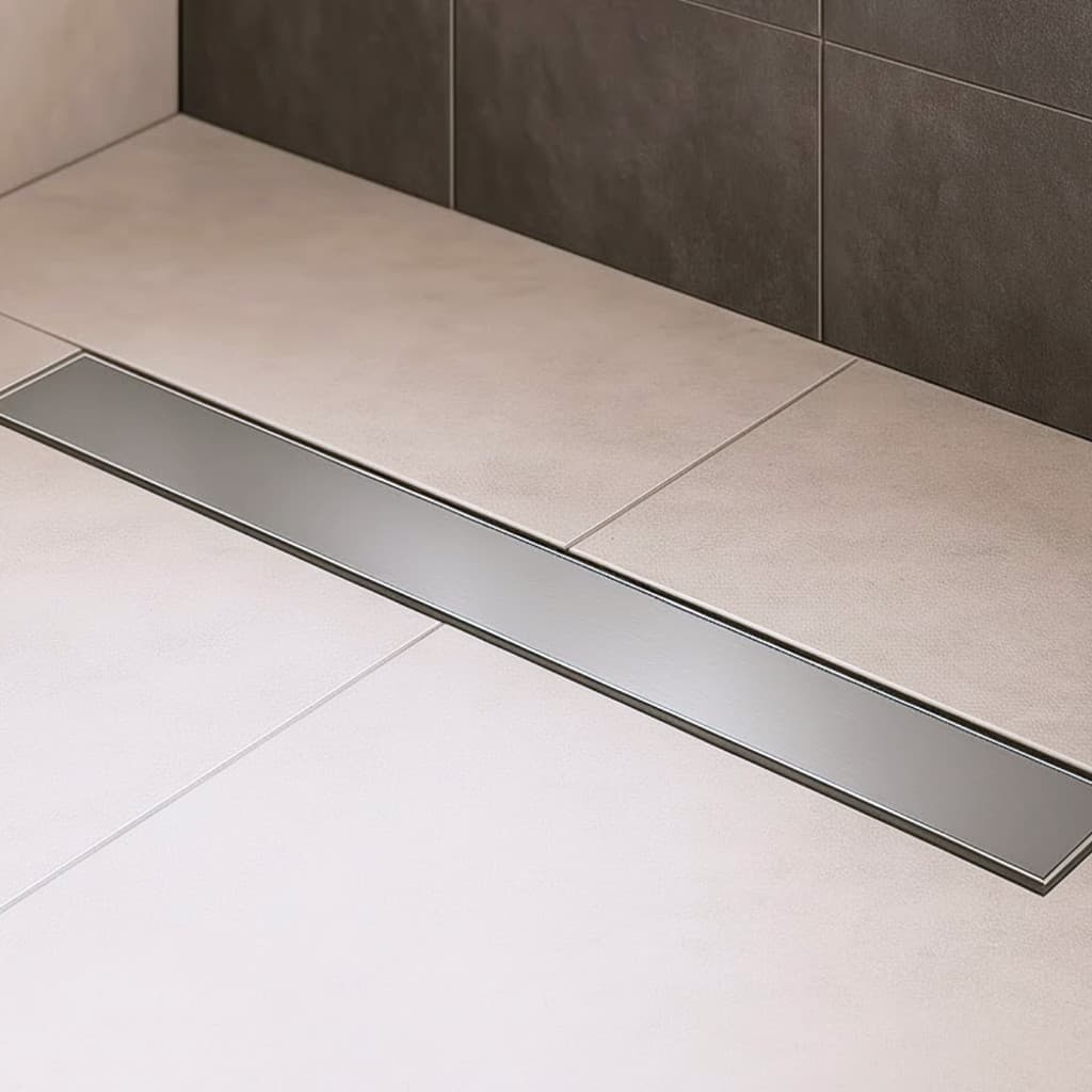 Ralo Linear Oculto invisível Sifonado Aço inox 6x50cm Banheiro Lavabo Área gourmet Lavanderia