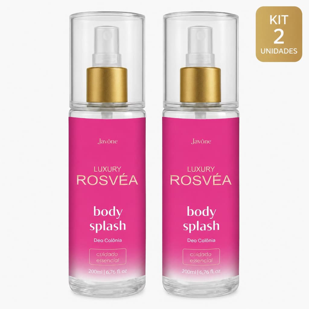 Kit 2 Body Splash  Rosvéa Luxury Fragrâncias Doces e Icônicas Longa Duração - Javône