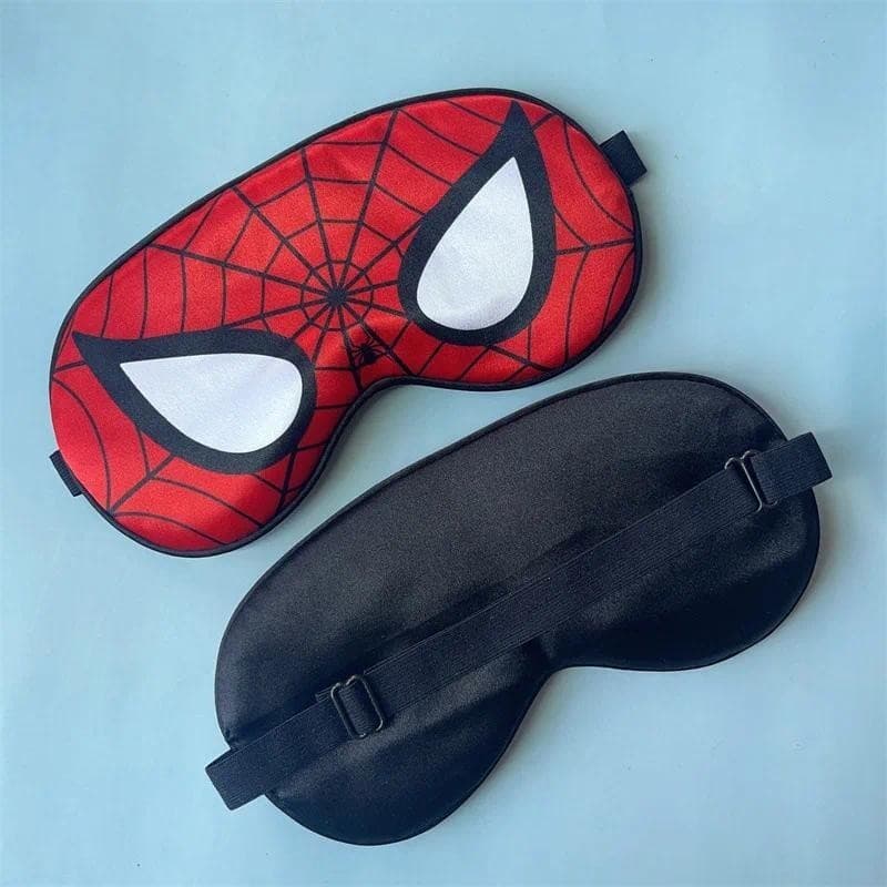Máscara de dormir do Homem-Aranha, máscara de olhos do Homem-Aranha em estilo cartoon