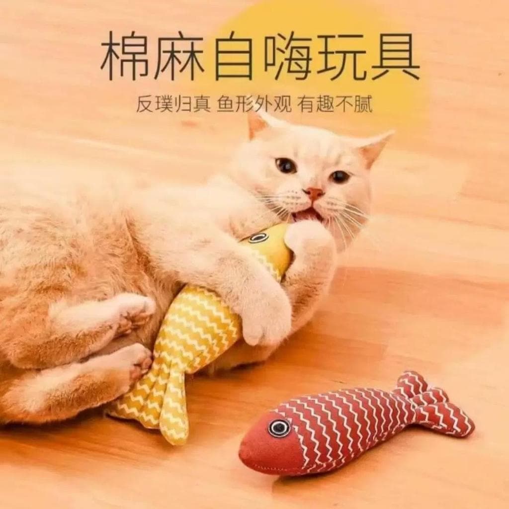 Brinquedo de gato auto-feliz alívio do tédio Catnip linho gatinho Molar gato gatinho provocando vara suprimentos para an