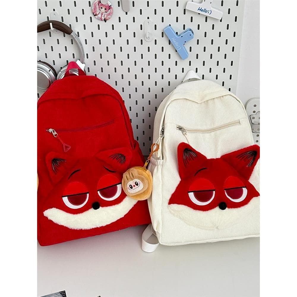 Crazy Animal City Mochila fofa Judy Nick Bolsa escolar de veludo desenho animado boneca de grande capacidade