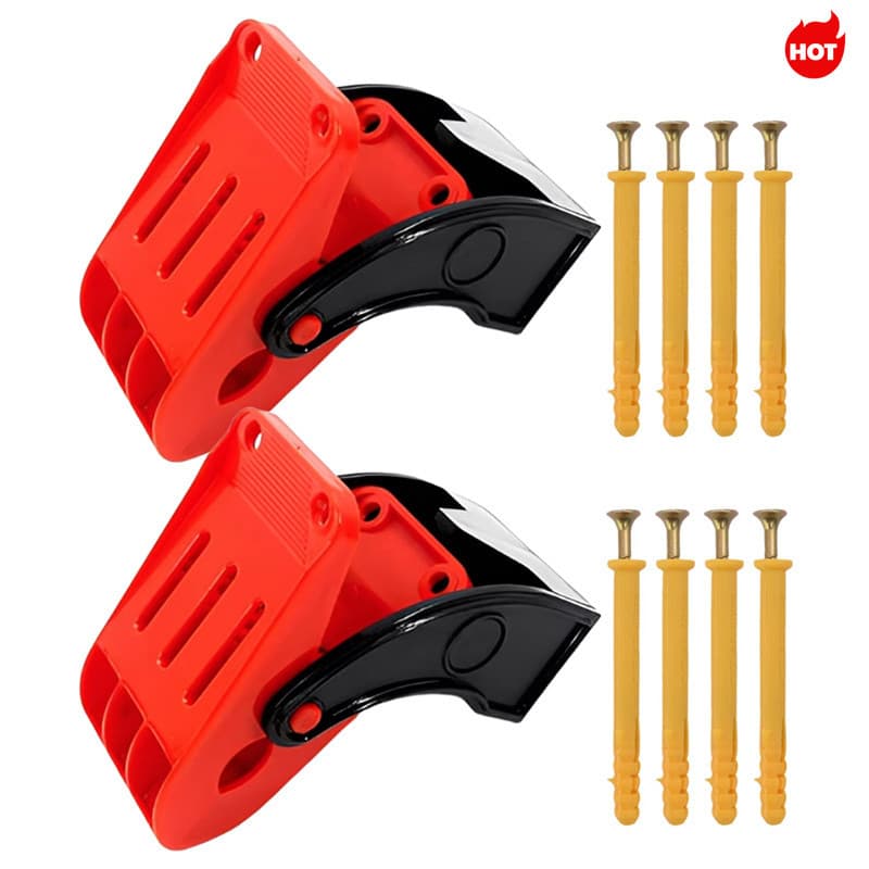 < LA > Clipe De Limpeza De Almofada De Pé Vermelho E Preto , Controle De Água De Carro Secagem Fixo Multifuncional Monta