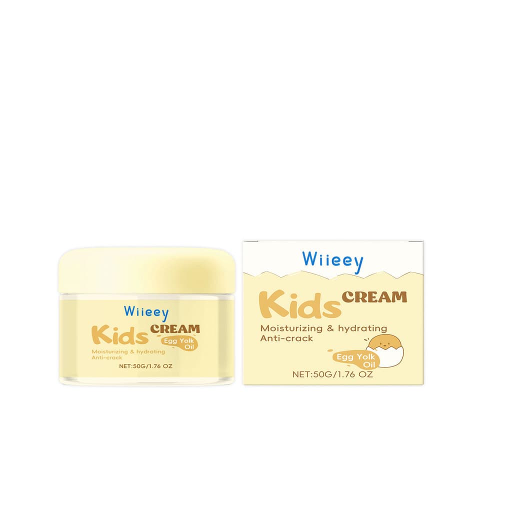 Wiieey Crianças Creme Hidratante Hidratante Suave Hidratante Cuidado para Pele Facial Creme de Cuidados Diári