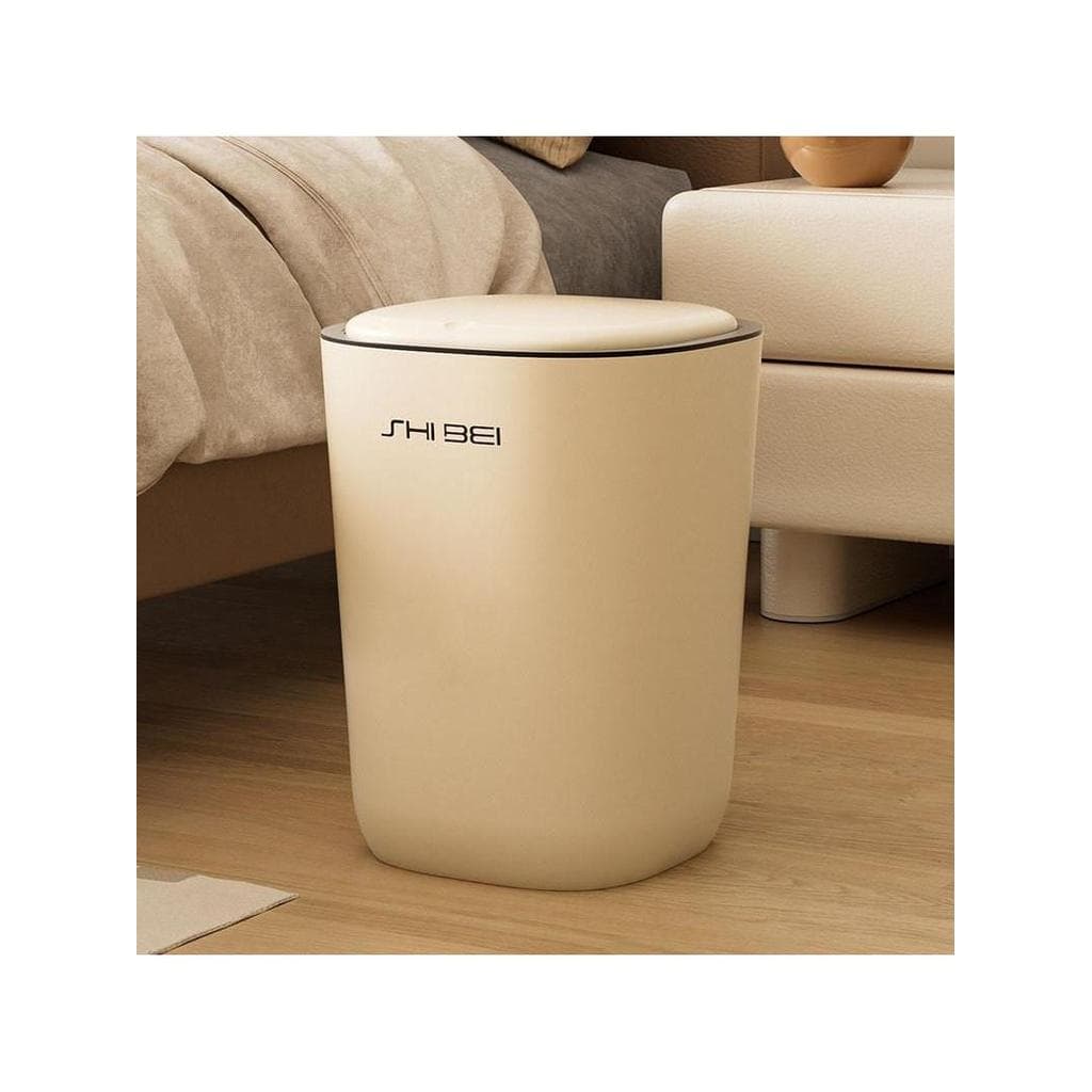 Lata de lixo doméstica 2026 novo estilo sala de estar banheiro cozinha imprensa com tampa grande cesta de papel de grand