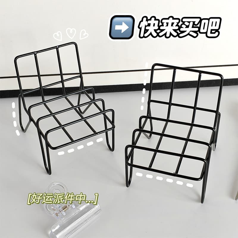 Suporte de ferro para celular, estrutura de suporte de mesa, portátil, preto, Metal, suporte para celular, criativo, pes