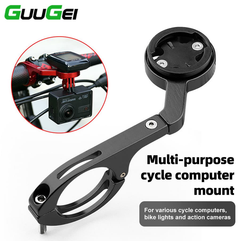Guugei Liga De Alumínio Guiador Titular Ciclismo Computador Montar Velocímetro Extensão Suporte