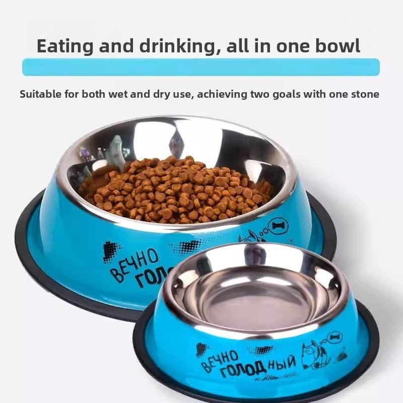 Nova tigela de comida para cachorro tigela de gato tigela de aço inoxidável tigela de cachorro Golden Retriever grande g