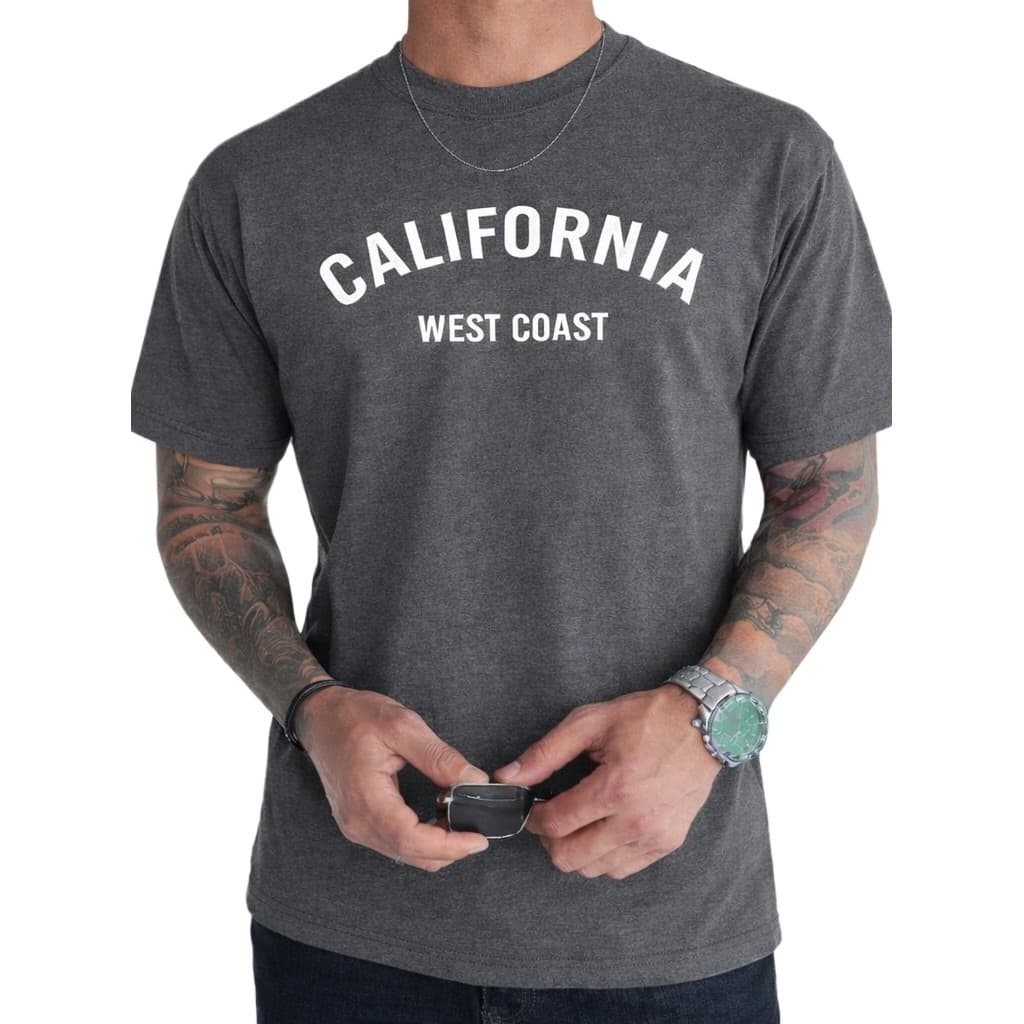 Camiseta California West Coast Camisa Estampada Blusa100% Algodão Casual Unissex