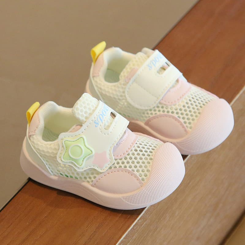 Primavera verão novo estilo bebê menino criança sapatos antiderrapante criança primavera sola macia respirável bebê meni
