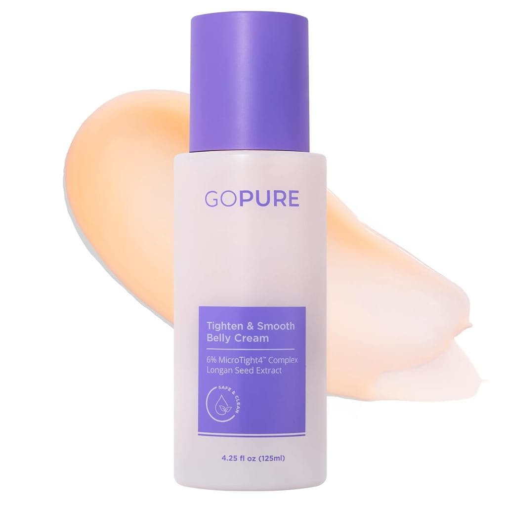 goPure Creme Firmador para a Barriga - Hidratante Corporal Firmador para Redução Visível de Celulite e Estrias, 4.25oz