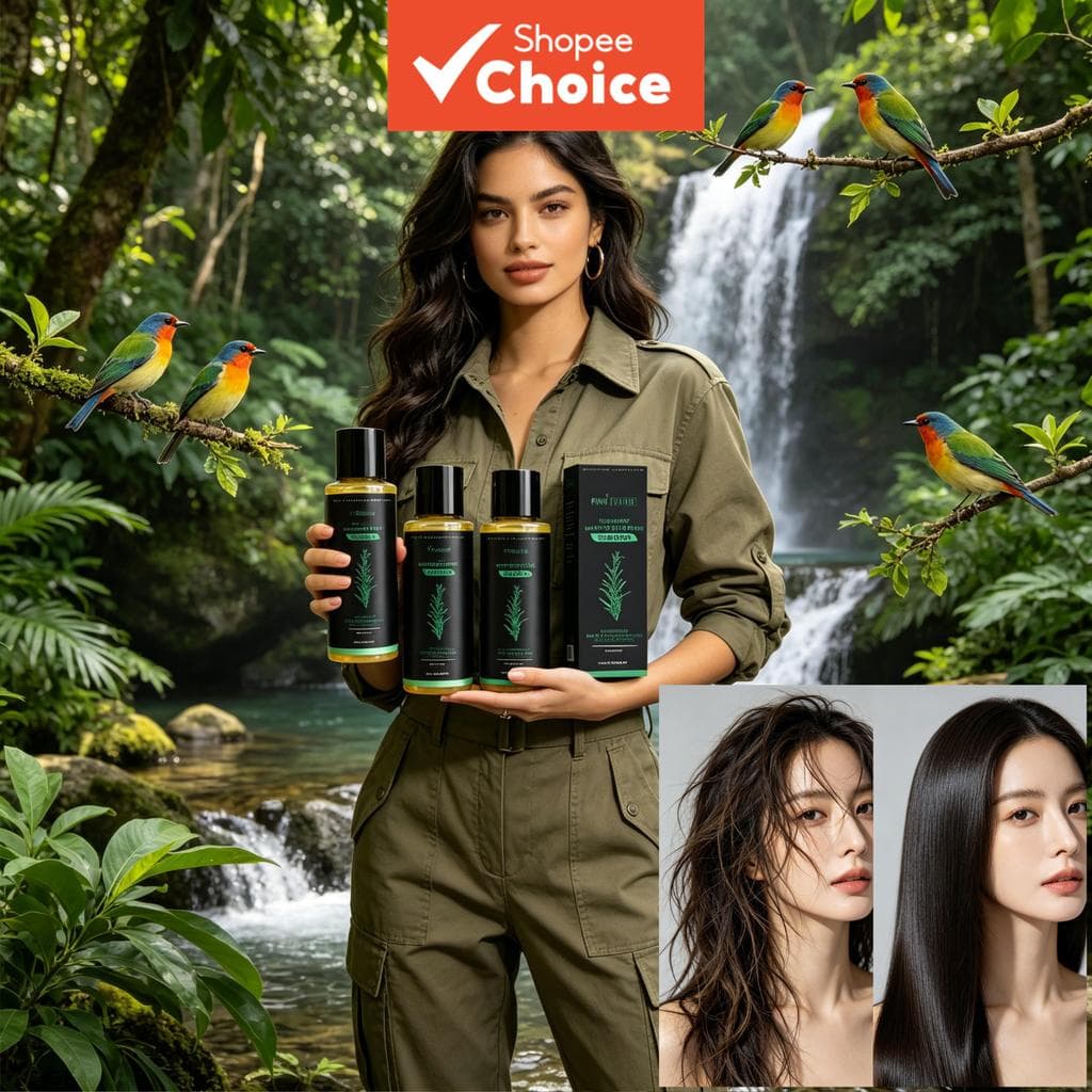 Shampoo Espessante de Alecrim Futuro Rosa, Shampoo Reparador de Queratina Hidrolisada, Shampoo Nutritivo de Cabelo