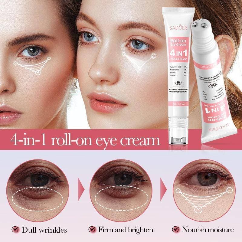 Warmwing SADOER 4 Em 1 Roll-on Creme Hidratante Para Os Olhos Anti Olheiras Bolsas Firmador Cuidados Com A Pele Dos Bele