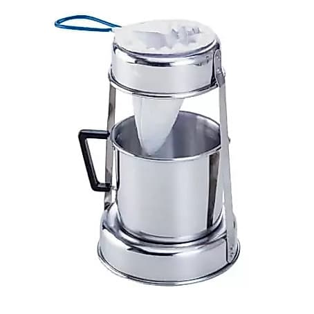 Coador de Café com Suporte de Alumínio + Filtro de Pano | Estilo Retrô e Prático
