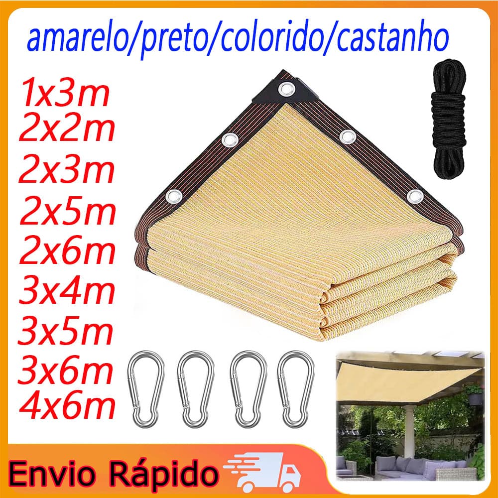 Rede de sombra externa, pano de sombra adequado para cobrir piscina ou garagem