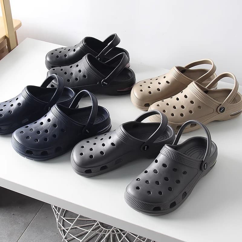 Fonte fabricante comércio exterior primavera verão masculino respirável buraco sapatos casuais tamanho grande Toe-Baotou