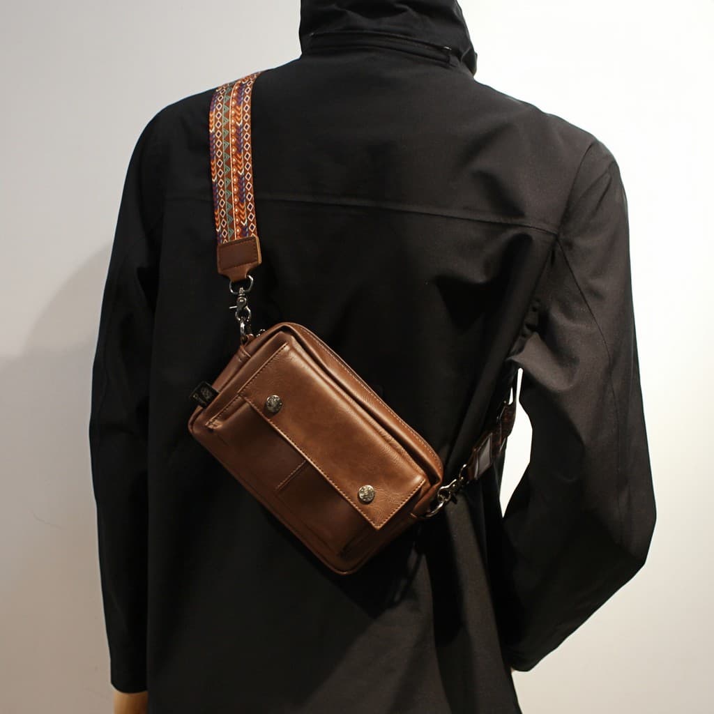 Ins Street Wear pequena bolsa de ombro masculina Original nicho Commuter pequena mochila saco do mensageiro Casual ombro