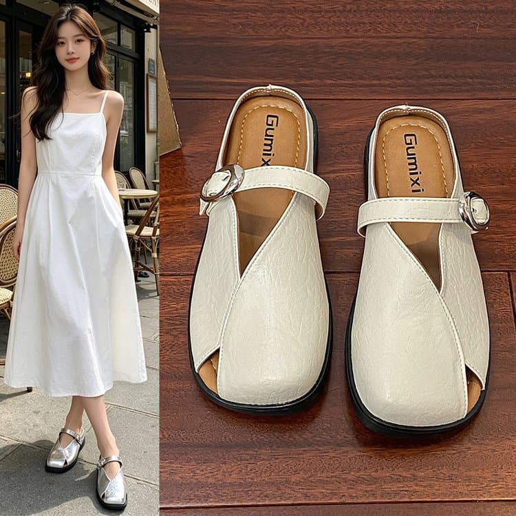 Sapatilhas Femininas De Couro PU , Bico Quadrado , Sola De Borracha , Sapatos Casuais Confortáveis Para Uso Diário , Tra