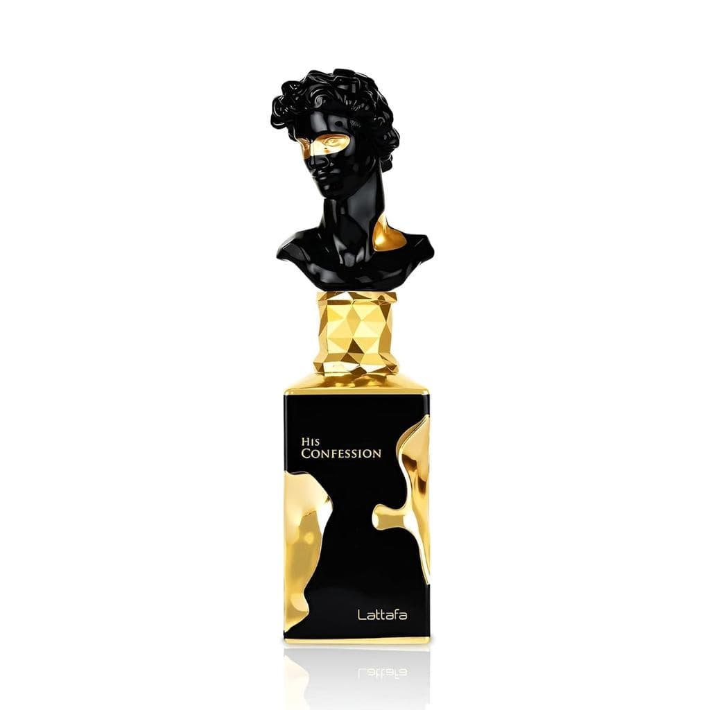 Lattafa His Confession para Homens Eau de Parfum Spray, 3,4 Onças / 100 Ml