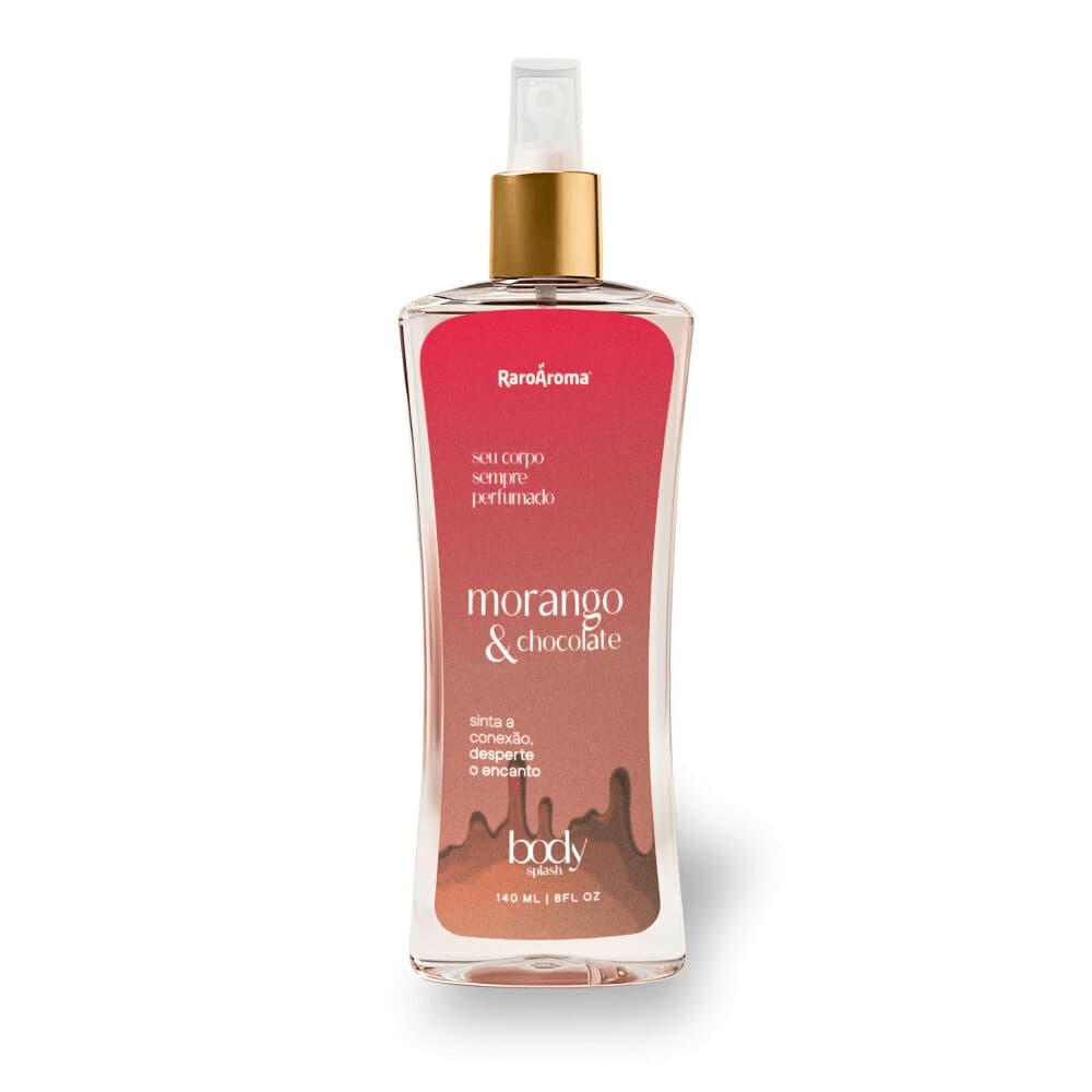 Body Splash Morango Com Chocolate 140ml | Raro Aroma