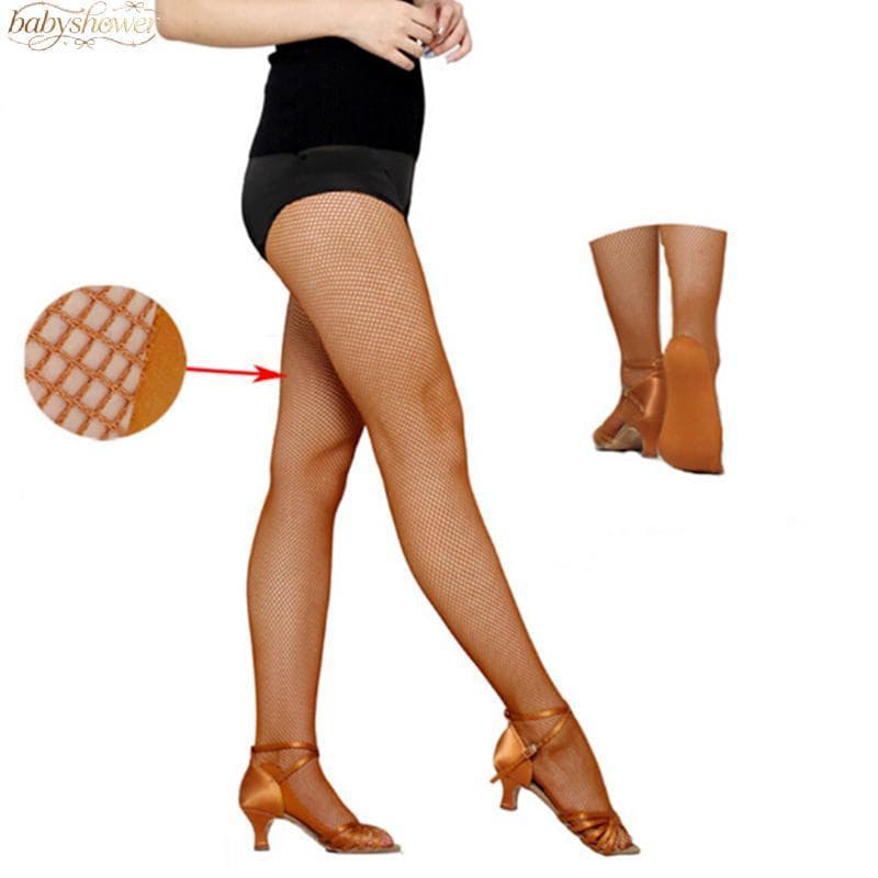 BabyShower Fishnet Collants Dança Latina Garfo Super Resistente Ao Desgaste Stoings