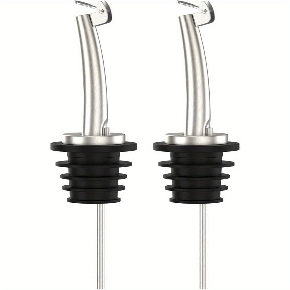 Bicos De Derramamento De Velocidade De Aço Inoxidável , 2 Peças , Bico Dispensador De Azeite Para Boca De Garrafa De 3/4